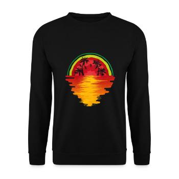 Watermelon - Unisex Sweatshirt - black - Front - Alina (178cm) & Michal (187cm)