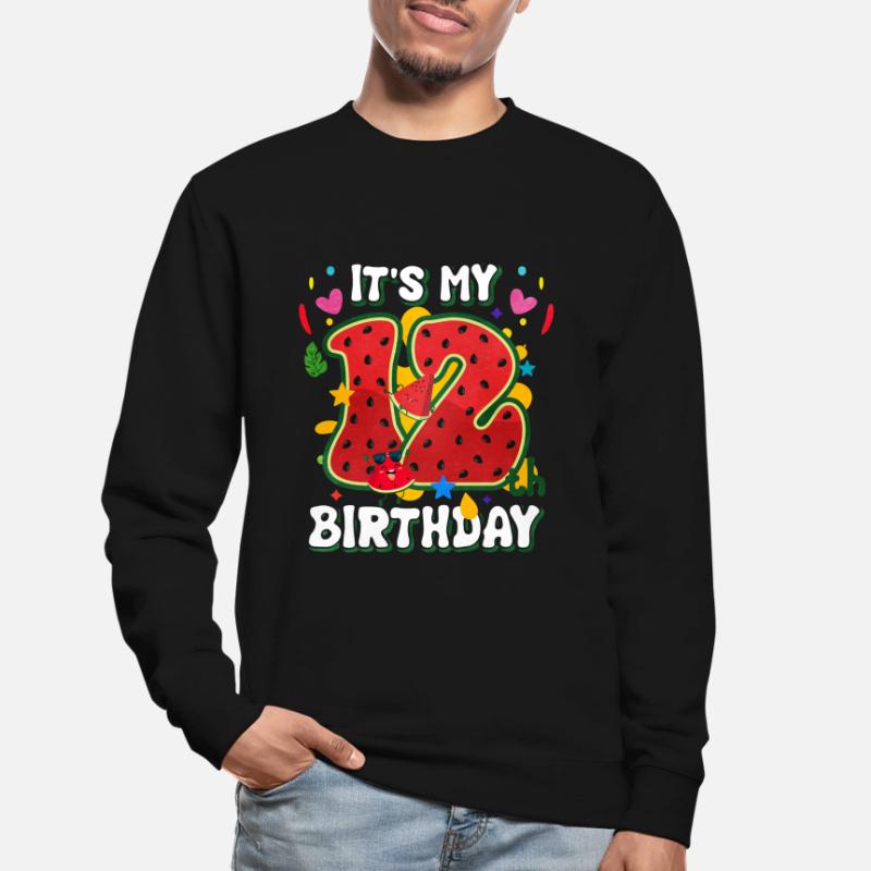 12. Geburtstag Wassermelone Sommer Geschenk Unisex Pullover