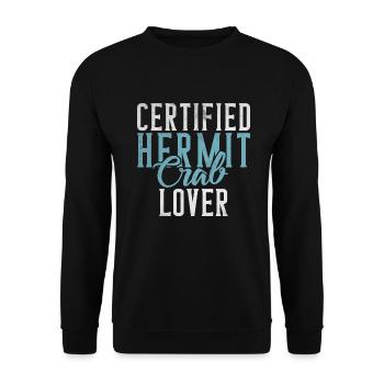 Hermit Crab Gifts - Unisex Sweatshirt - black - Front - Alina (178cm) & Michal (187cm)