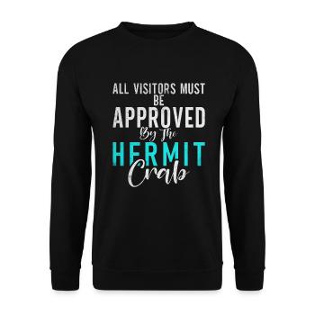Hermit Crab Gifts - Unisex Sweatshirt - black - Front - Alina (178cm) & Michal (187cm)