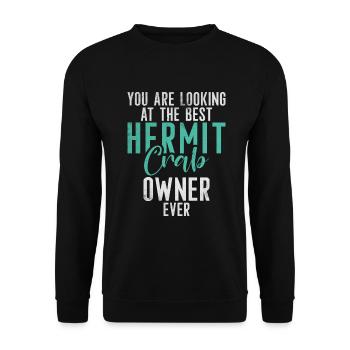Hermit Crab Gifts - Unisex Sweatshirt - black - Front - Alina (178cm) & Michal (187cm)