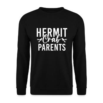 Hermit Crab Gifts - Unisex Sweatshirt - black - Front - Alina (178cm) & Michal (187cm)