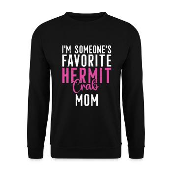 Hermit Crab Gifts - Unisex Sweatshirt - black - Front - Alina (178cm) & Michal (187cm)