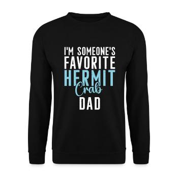 Hermit Crab Gifts - Unisex Sweatshirt - black - Front - Alina (178cm) & Michal (187cm)
