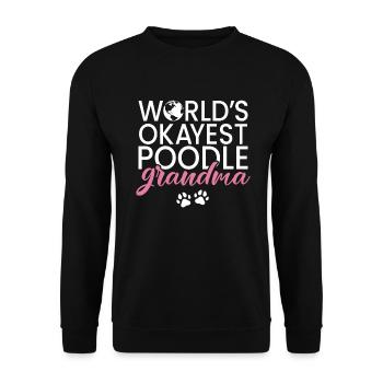 Cadeaux Caniche - Sweat-shirt Unisexe - noir - Devant - Alina (178cm) & Michal (187cm)
