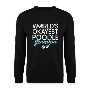 Cadeaux Caniche - Sweat-shirt Unisexe - noir - Devant - Alina (178cm) & Michal (187cm)