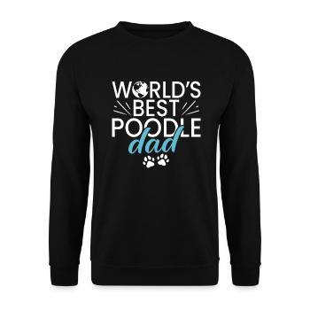 Geschenke zum Suchbegriff: "Pudel" - Unisex Pullover - Schwarz - Vorne - Alina (178cm) & Michal (187cm)