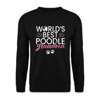 Cadeaux Caniche - Sweat-shirt Unisexe - noir - Devant - Alina (178cm) & Michal (187cm)