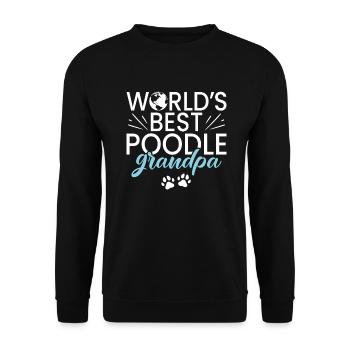 Geschenke zum Suchbegriff: "Pudel" - Unisex Pullover - Schwarz - Vorne - Alina (178cm) & Michal (187cm)