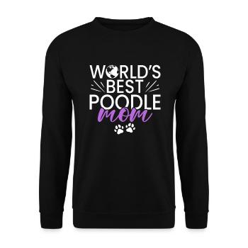 Cadeaux Caniche - Sweat-shirt Unisexe - noir - Devant - Alina (178cm) & Michal (187cm)