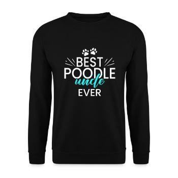 Cadeaux Caniche - Sweat-shirt Unisexe - noir - Devant - Alina (178cm) & Michal (187cm)