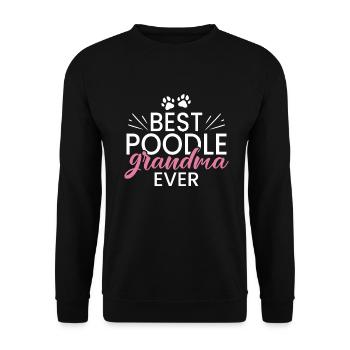 Cadeaux Caniche - Sweat-shirt Unisexe - noir - Devant - Alina (178cm) & Michal (187cm)