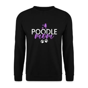 Cadeaux Caniche - Sweat-shirt Unisexe - noir - Devant - Alina (178cm) & Michal (187cm)