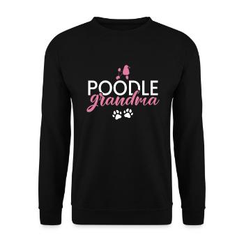 Cadeaux Caniche - Sweat-shirt Unisexe - noir - Devant - Alina (178cm) & Michal (187cm)