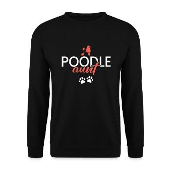 Cadeaux Caniche - Sweat-shirt Unisexe - noir - Devant - Alina (178cm) & Michal (187cm)