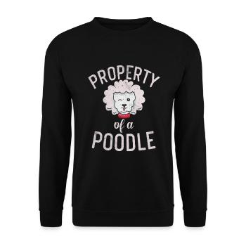 Cadeaux Caniche - Sweat-shirt Unisexe - noir - Devant - Alina (178cm) & Michal (187cm)