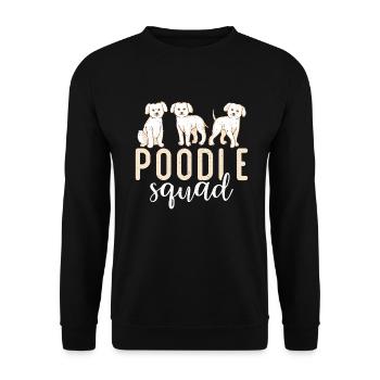 Poodle Gifts - Unisex Pullover - Schwarz - Vorne - Alina (178cm) & Michal (187cm)