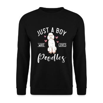 Poodle Gifts - Unisex Sweatshirt - black - Front - Alina (178cm) & Michal (187cm)