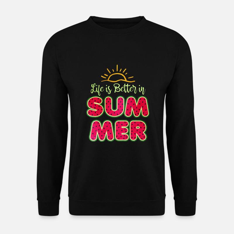 Wassermelone - Unisex Pullover - Schwarz