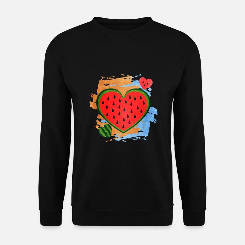 Wassermelone - Unisex Pullover - Schwarz