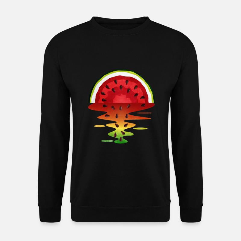 Wassermelone - Unisex Pullover - Schwarz