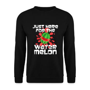 Watermelon - Unisex Sweatshirt - black - Front - Alina (178cm) & Michal (187cm)