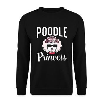 Cadeaux Caniche - Sweat-shirt Unisexe - noir - Devant - Alina (178cm) & Michal (187cm)