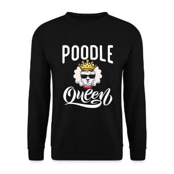 Cadeaux Caniche - Sweat-shirt Unisexe - noir - Devant - Alina (178cm) & Michal (187cm)