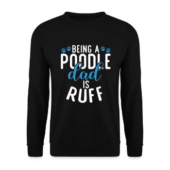 Poodle Gifts - Unisex Sweatshirt - black - Front - Alina (178cm) & Michal (187cm)