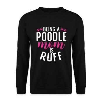 Cadeaux Caniche - Sweat-shirt Unisexe - noir - Devant - Alina (178cm) & Michal (187cm)