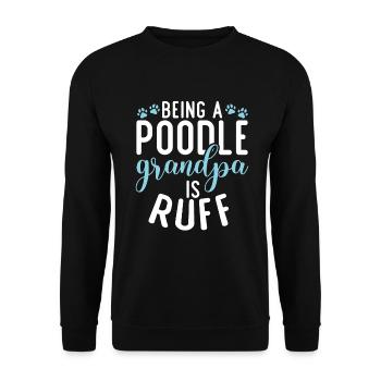 Cadeaux Caniche - Sweat-shirt Unisexe - noir - Devant - Alina (178cm) & Michal (187cm)