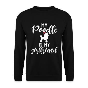 Cadeaux Caniche - Sweat-shirt Unisexe - noir - Devant - Alina (178cm) & Michal (187cm)