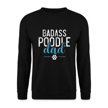 Poodle Gifts - Unisex Pullover - Schwarz - Vorne - Alina (178cm) & Michal (187cm)