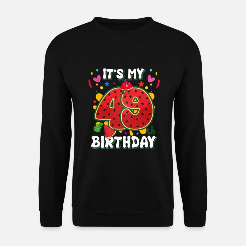 49e anniversaire Pastèque - Sweat-shirt Unisexe - noir