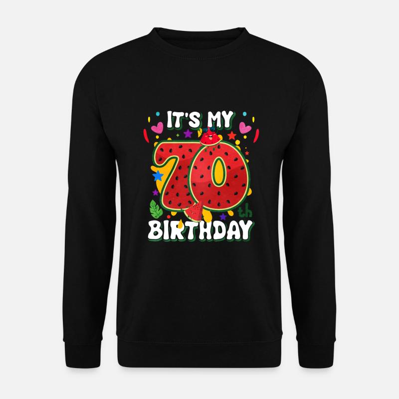 70e anniversaire de la pastèque - Sweat-shirt Unisexe - noir