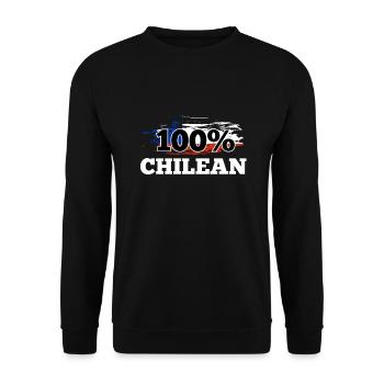 Chile - Unisex Sweatshirt - black - Front - Alina (178cm) & Michal (187cm)