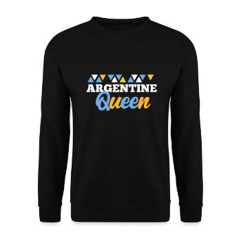 Argentina - Unisex Sweatshirt - black - Front - Alina (178cm) & Michal (187cm)