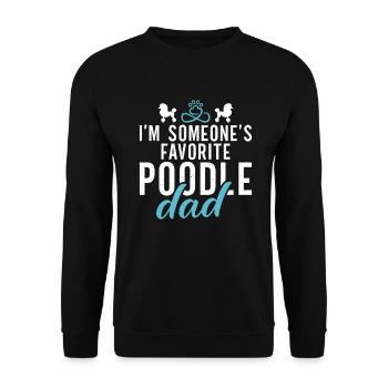 Poodle Gifts - Unisex Pullover - Schwarz - Vorne - Alina (178cm) & Michal (187cm)