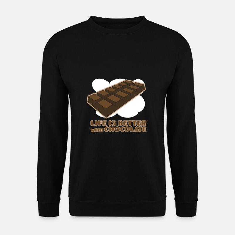 Chocolate - Unisex Sweatshirt - black