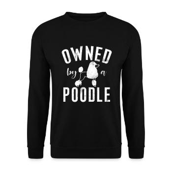 Poodle Gifts - Unisex Pullover - Schwarz - Vorne - Alina (178cm) & Michal (187cm)