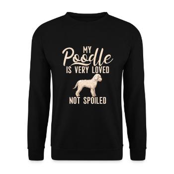 Poodle Gifts - Unisex Pullover - Schwarz - Vorne - Alina (178cm) & Michal (187cm)