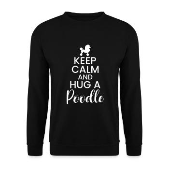 Poodle Gifts - Unisex Pullover - Schwarz - Vorne - Alina (178cm) & Michal (187cm)