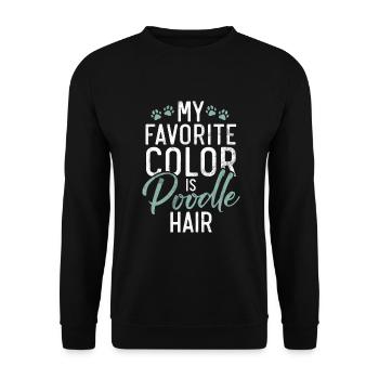 Poodle Gifts - Unisex Pullover - Schwarz - Vorne - Alina (178cm) & Michal (187cm)
