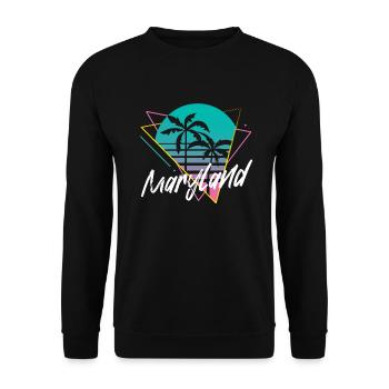 Maryland - Unisex Sweatshirt - black - Front - Alina (178cm) & Michal (187cm)
