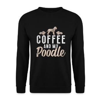 Poodle Gifts - Unisex Pullover - Schwarz - Vorne - Alina (178cm) & Michal (187cm)