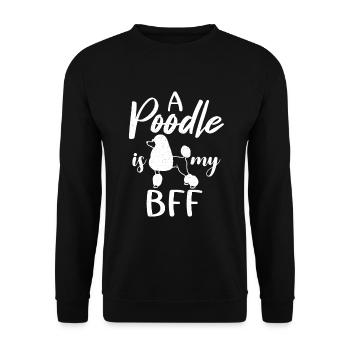 Poodle Gifts - Unisex Pullover - Schwarz - Vorne - Alina (178cm) & Michal (187cm)