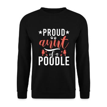 Poodle Gifts - Unisex Sweatshirt - black - Front - Alina (178cm) & Michal (187cm)
