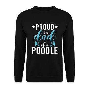 Poodle Gifts - Unisex Pullover - Schwarz - Vorne - Alina (178cm) & Michal (187cm)