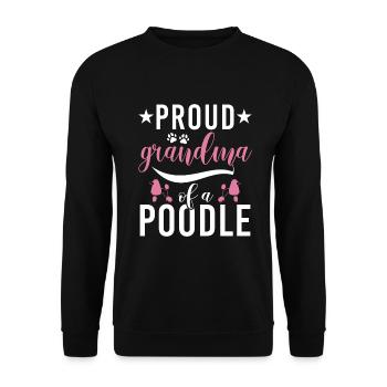 Cadeaux Caniche - Sweat-shirt Unisexe - noir - Devant - Alina (178cm) & Michal (187cm)