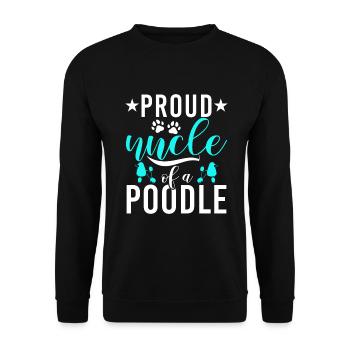 Poodle Gifts - Unisex Pullover - Schwarz - Vorne - Alina (178cm) & Michal (187cm)